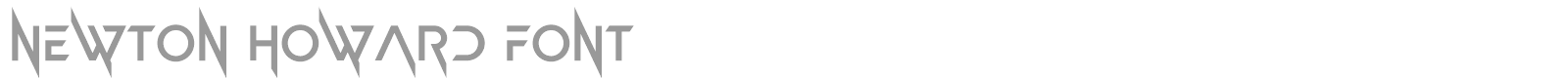 Newton Howard font preview